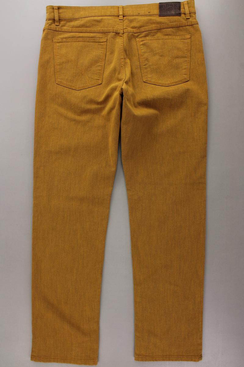 Brax Straight Jeans für Herren Gr. 52 gelb aus Baumwolle