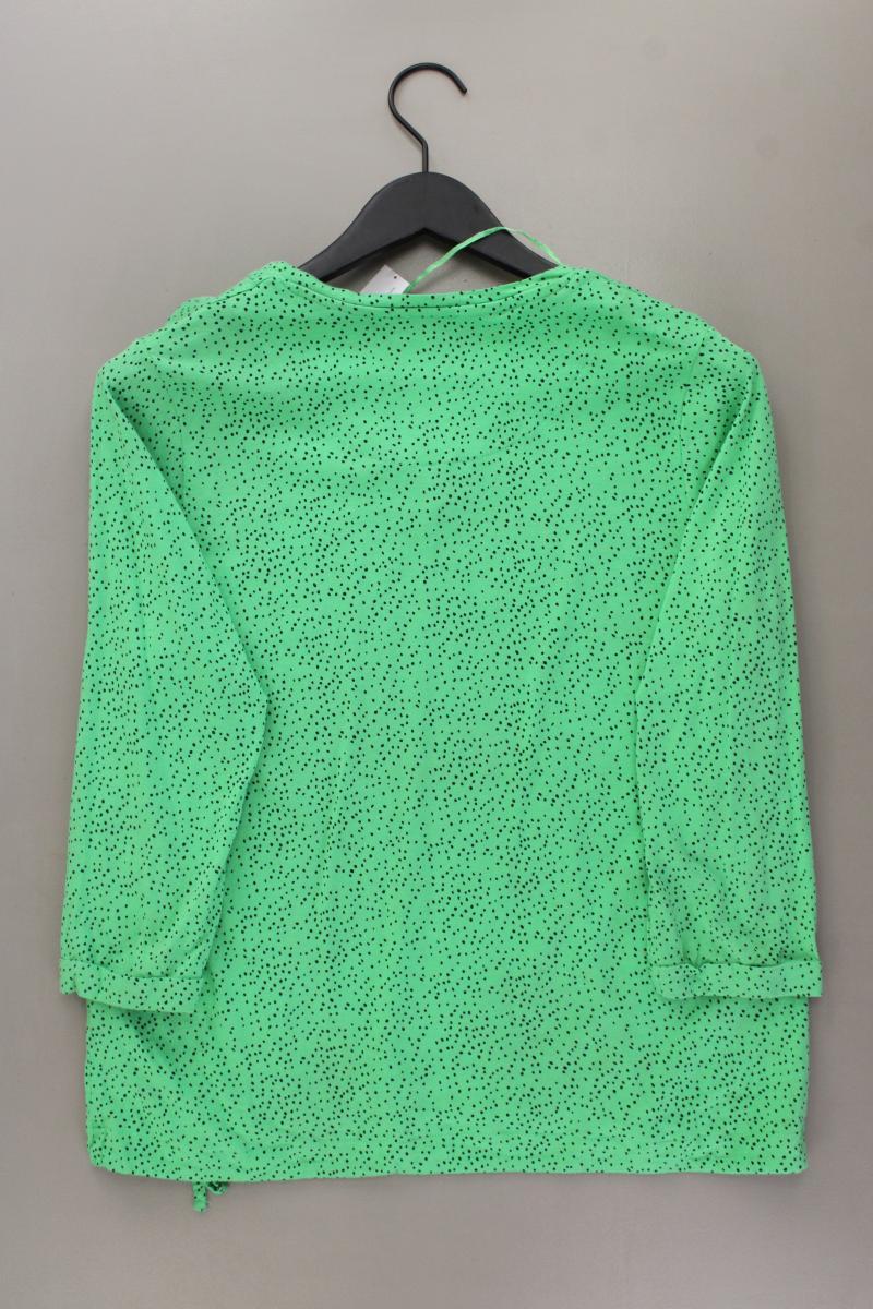Sure Shirt mit V-Ausschnitt Gr. XXL gepunktet 3/4 Ärmel grün aus Baumwolle