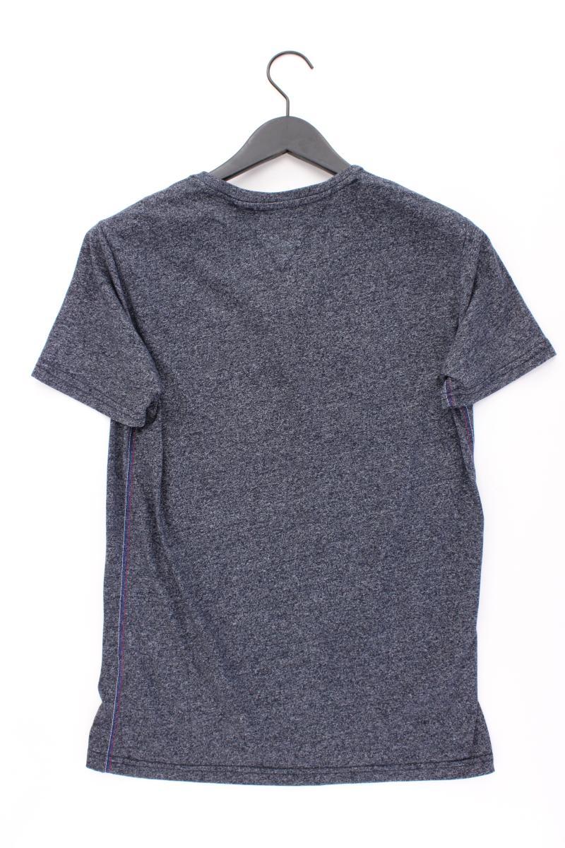 Hilfiger Denim Shirt mit V-Ausschnitt für Herren Gr. M Kurzarm blau