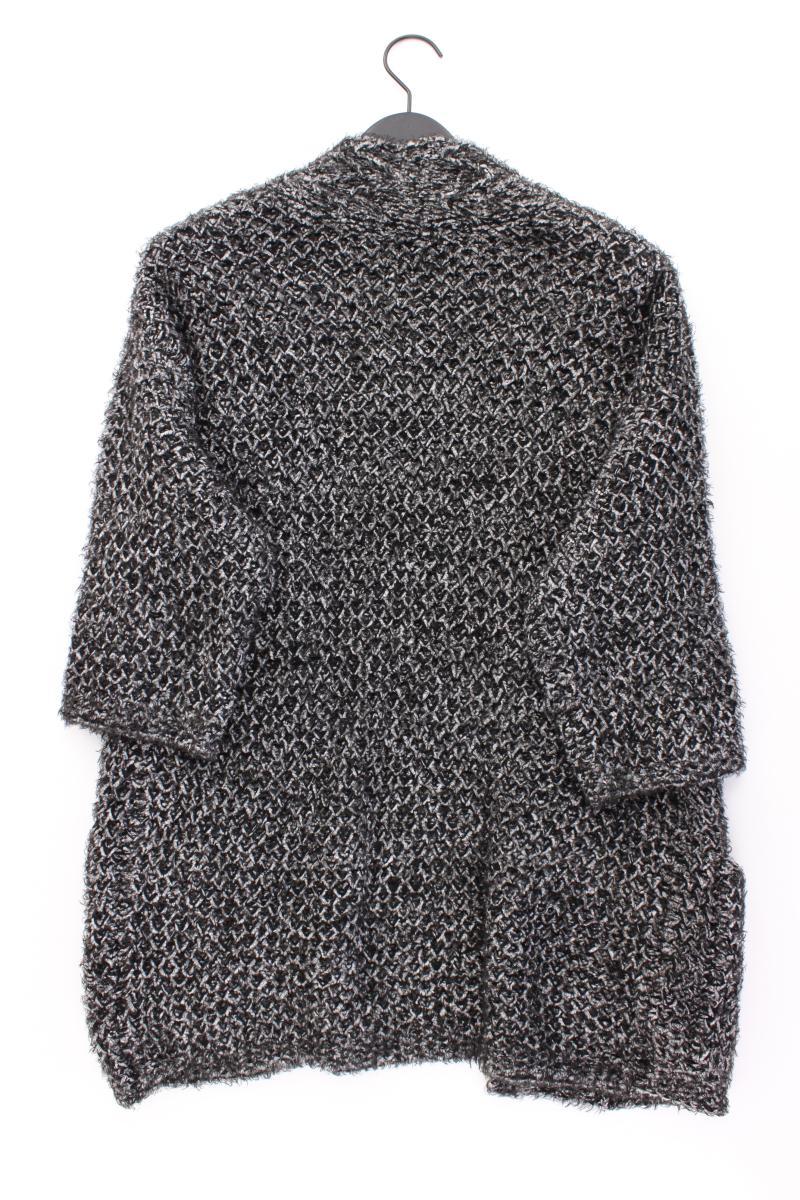 More&More Strickjacke Gr. 36 3/4 Ärmel grau aus Polyamid