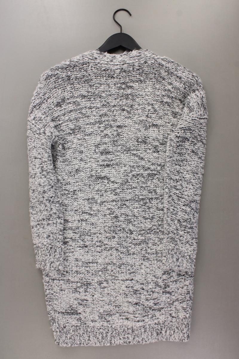 Tom Tailor (Denim) Strickjacke mit Glitzer Gr. XS Langarm grau aus Polyacryl