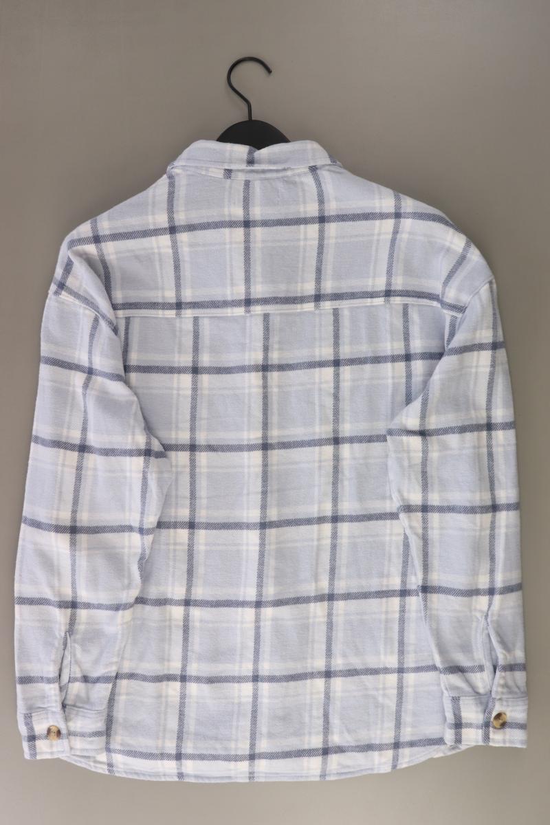 Hollister Hemdjacke Gr. XL kariert blau aus Baumwolle
