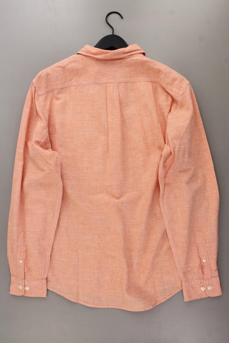 Lands' End Langarmhemd für Herren Gr. L orange aus Baumwolle