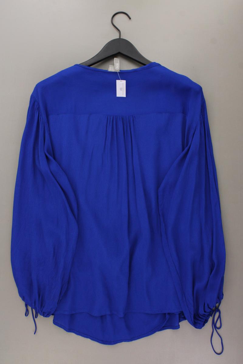 Asos Langarmbluse Gr. 48 blau aus Viskose