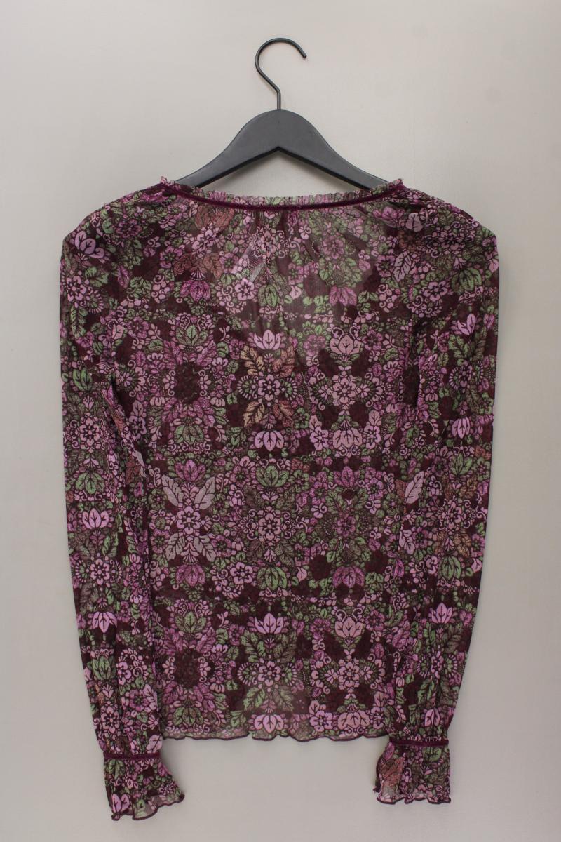 Mexx Langarmbluse Gr. M mit Blumenmuster Vintage lila