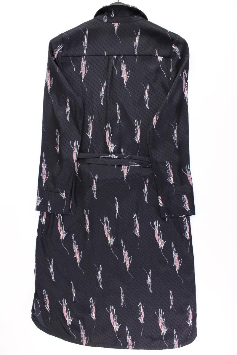 Saint Tropez Langarmkleid Gr. S mit Gürtel blau aus Polyester