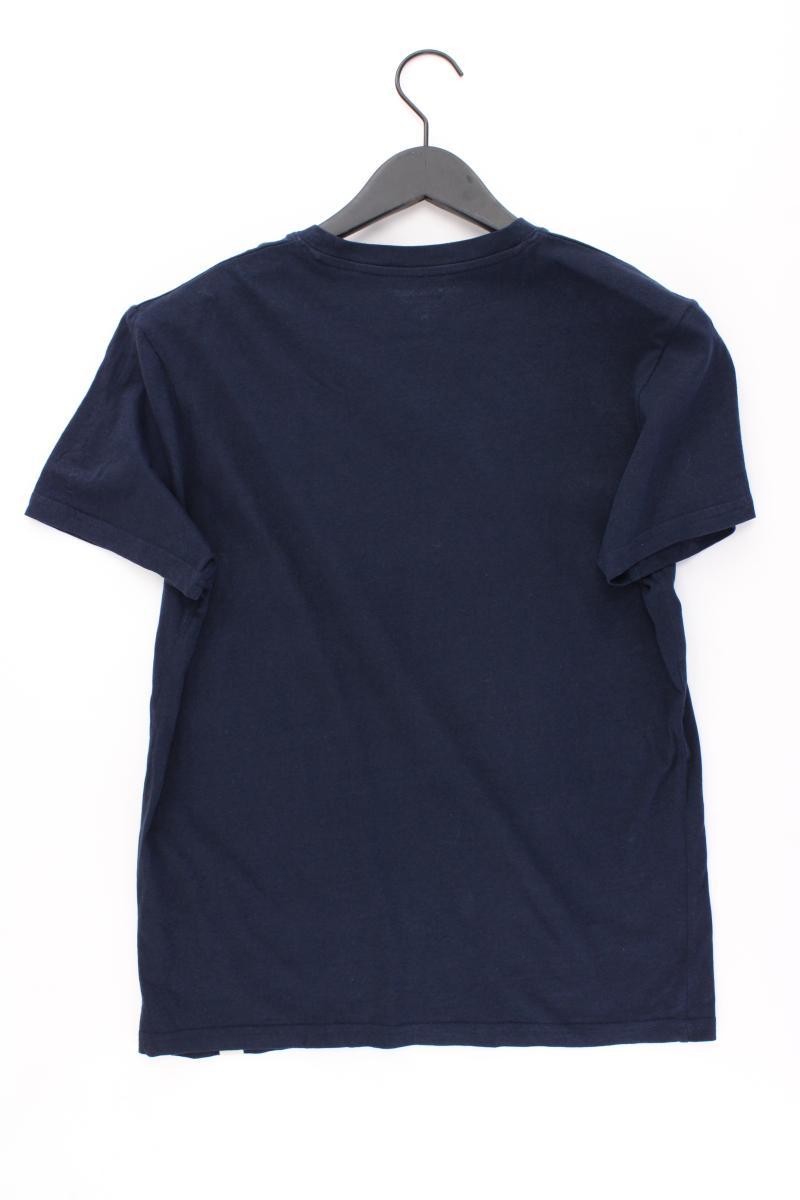 Jack & Jones Printshirt für Herren Gr. M Kurzarm blau aus Baumwolle