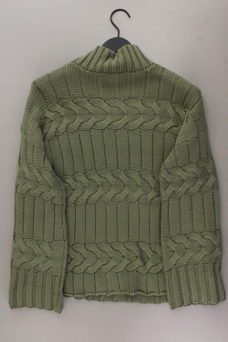 Heine Zopfpullover Gr. 40 neuwertig olivgrün aus Baumwolle