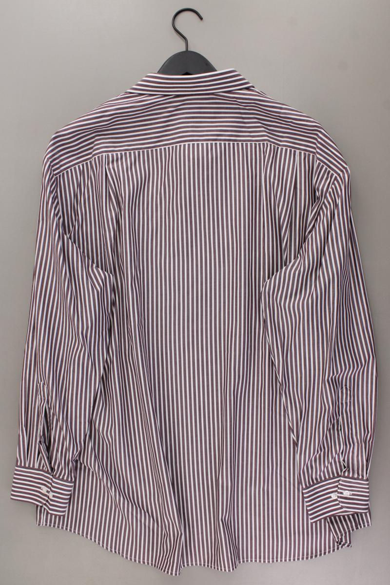 Walbusch Langarmhemd für Herren Gr. Hemdgröße 47/48 gestreift braun