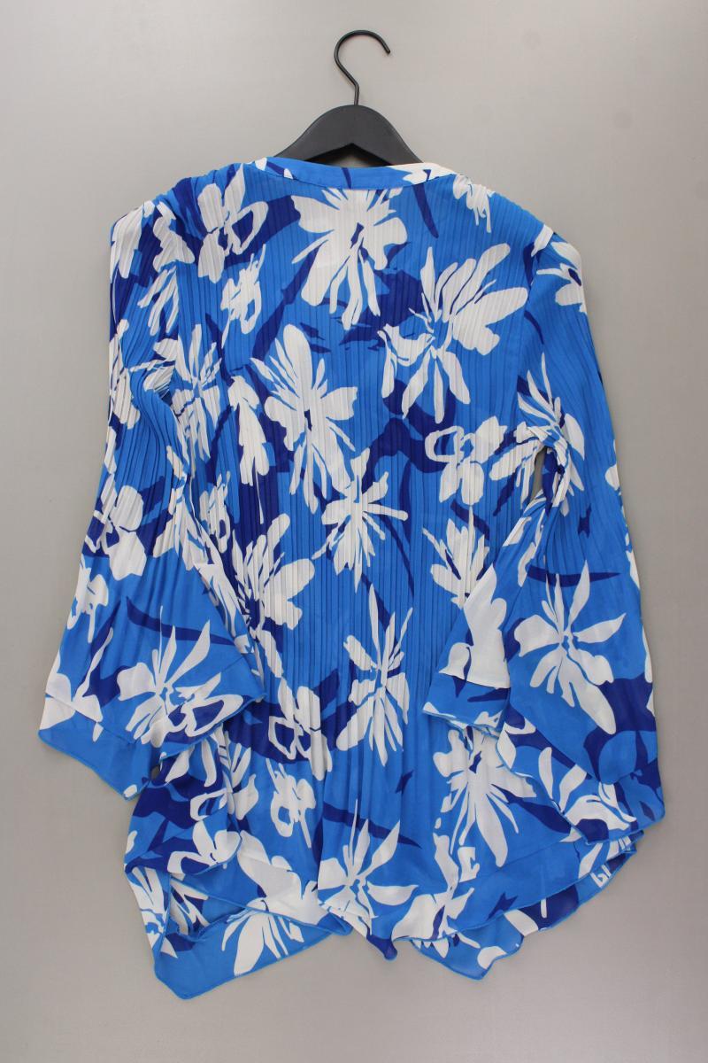 Kriss Sweden Langarmbluse Gr. M mit Blumenmuster blau