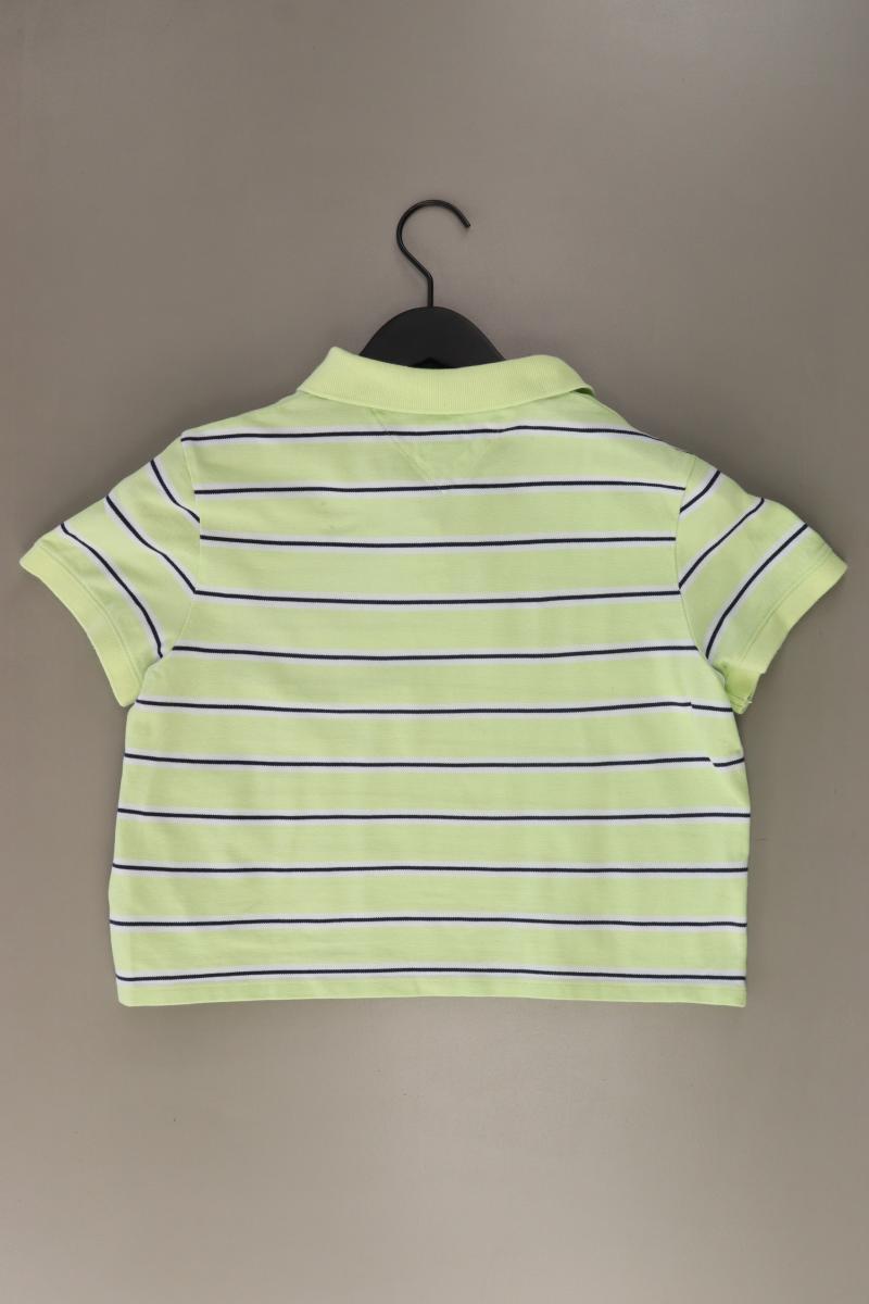 Tommy Jeans Cropped Shirt Gr. L gestreift Kurzarm grün aus Baumwolle