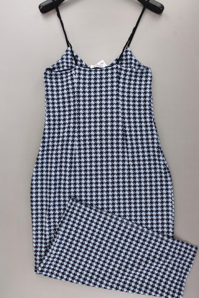 EDITED Trägerkleid Gr. 40 hahnentritt blau aus Viskose