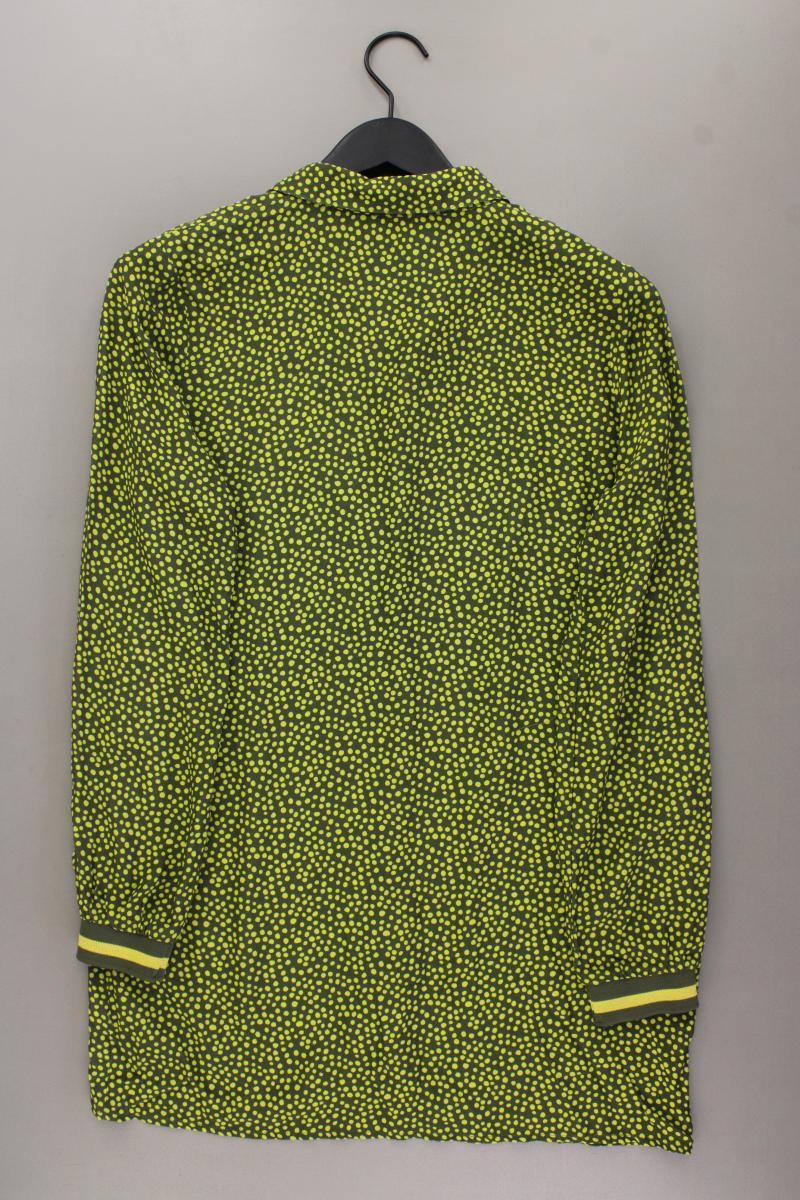 Geisha Langarmbluse Gr. 38 gepunktet neuwertig grün aus Viskose