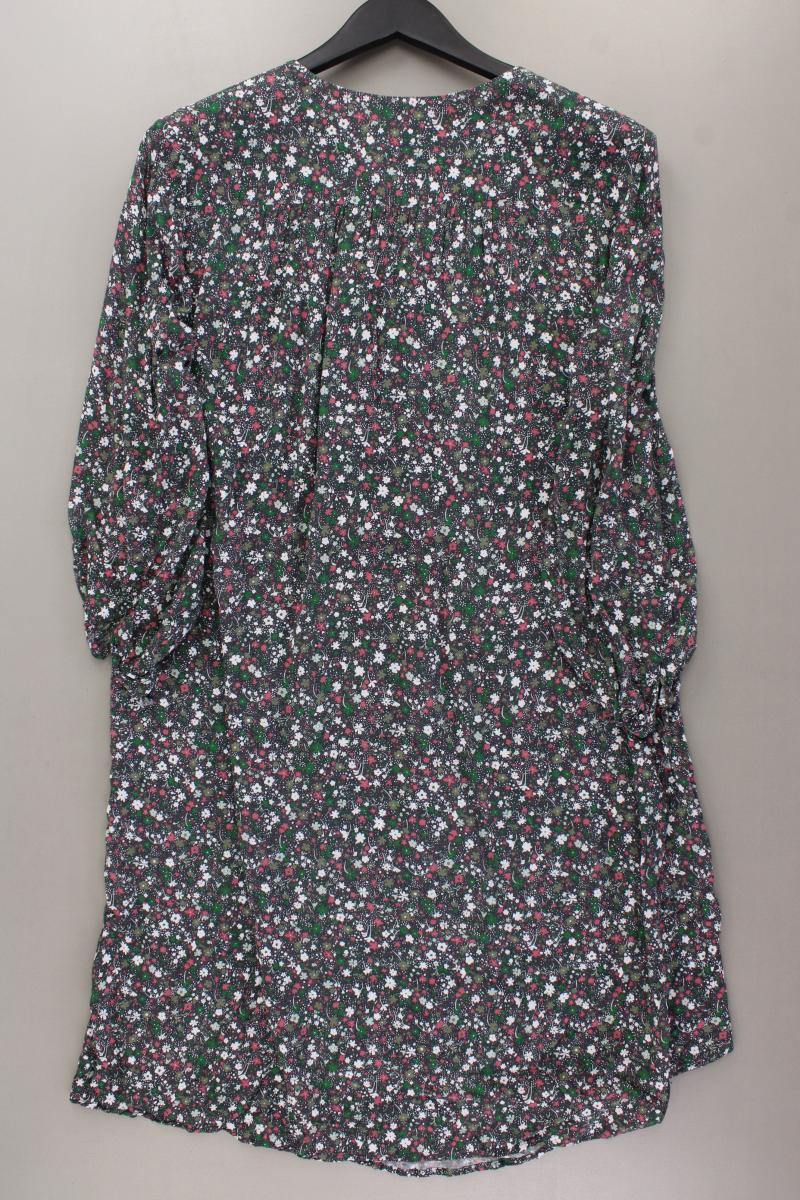 Marc O'Polo Midikleid Gr. 40 mit Blumenmuster 3/4 Ärmel mehrfarbig