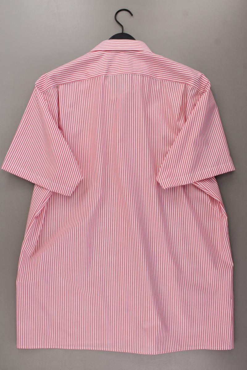 Olymp Kurzarmhemd für Herren Gr. Hemdgröße 47 gestreift rot aus Baumwolle