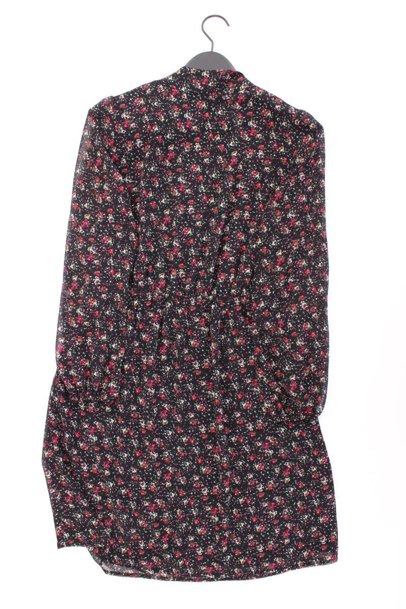 Esprit Chiffonkleid Gr. 36 mit Blumenmuster neuwertig Langarm schwarz