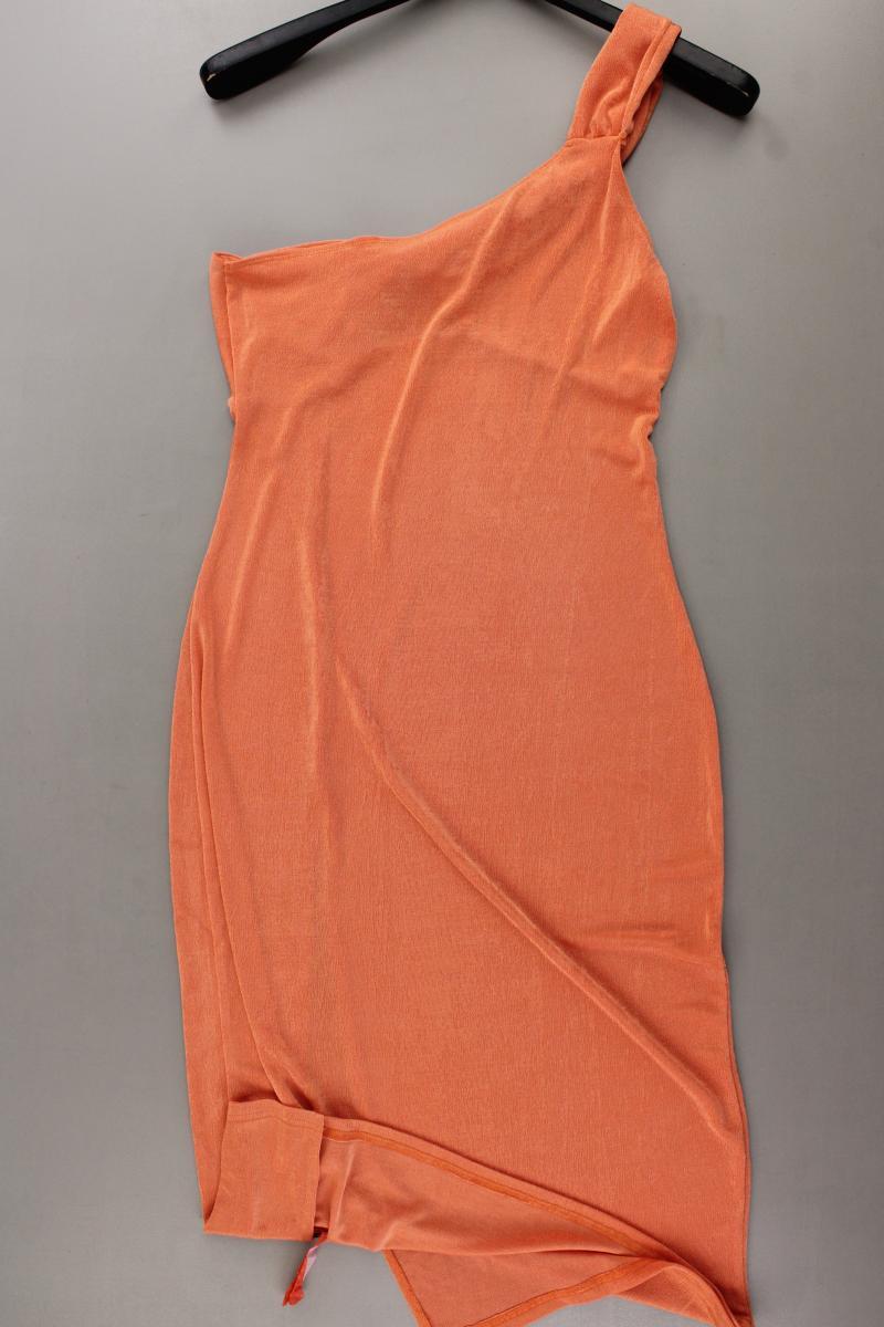 Cider One Shoulder Kleid Gr. L Ärmellos orange