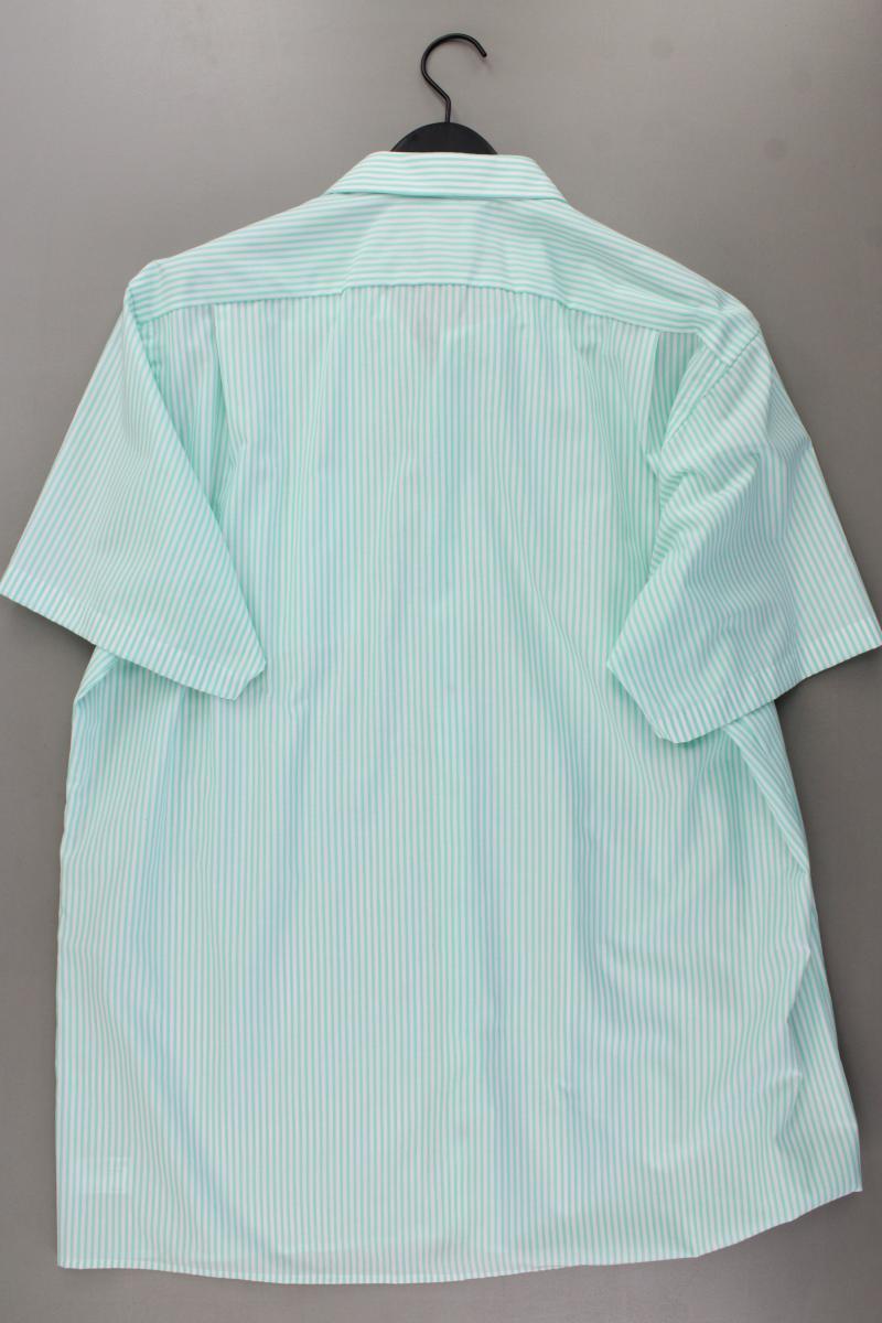 Olymp Kurzarmhemd für Herren Gr. Hemdgröße 47 gestreift grün aus Baumwolle