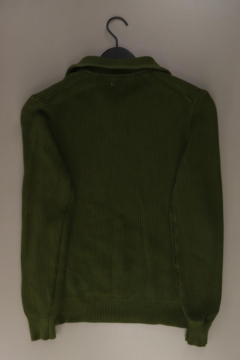 Zara Grobstrickpullover für Herren Gr. M grün aus Baumwolle