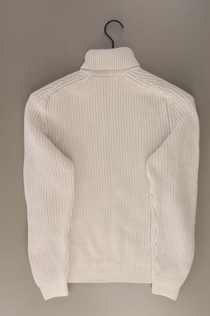 Zara Rollkragenpullover für Herren Gr. S creme aus Baumwolle