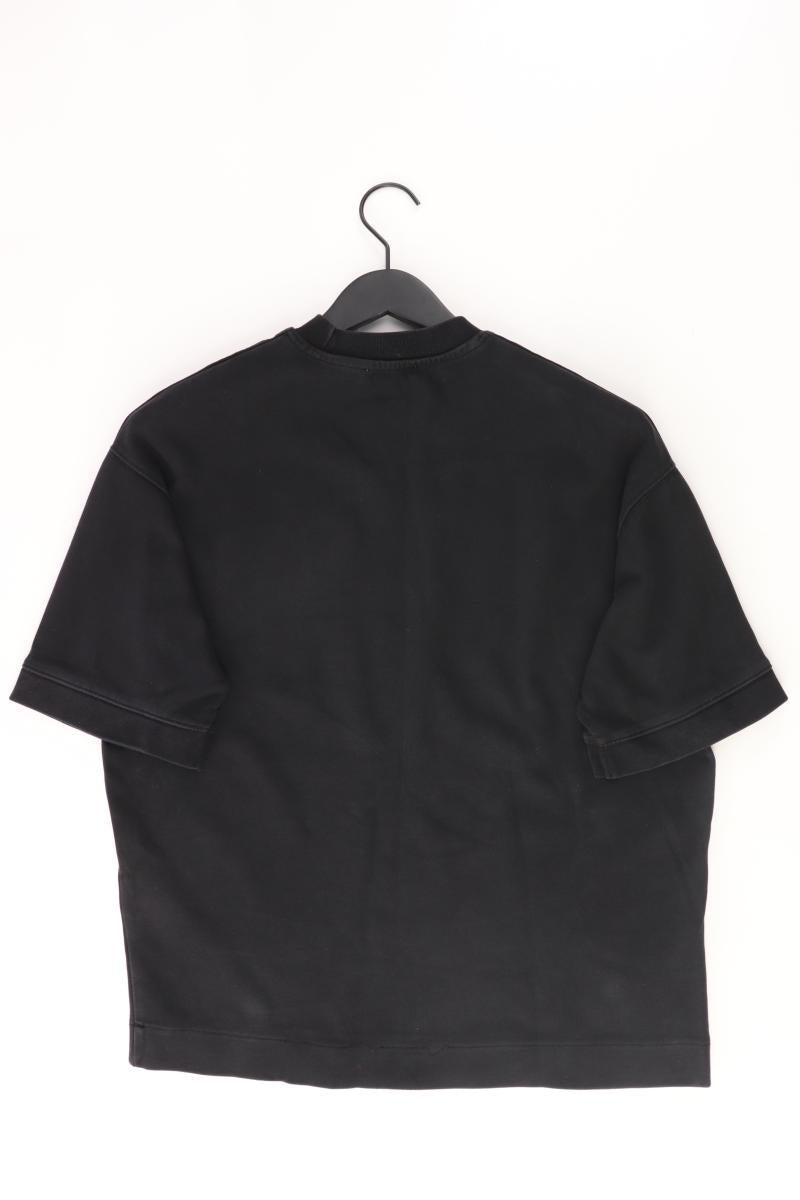 Zara T-Shirt für Herren Gr. S Kurzarm schwarz aus Baumwolle