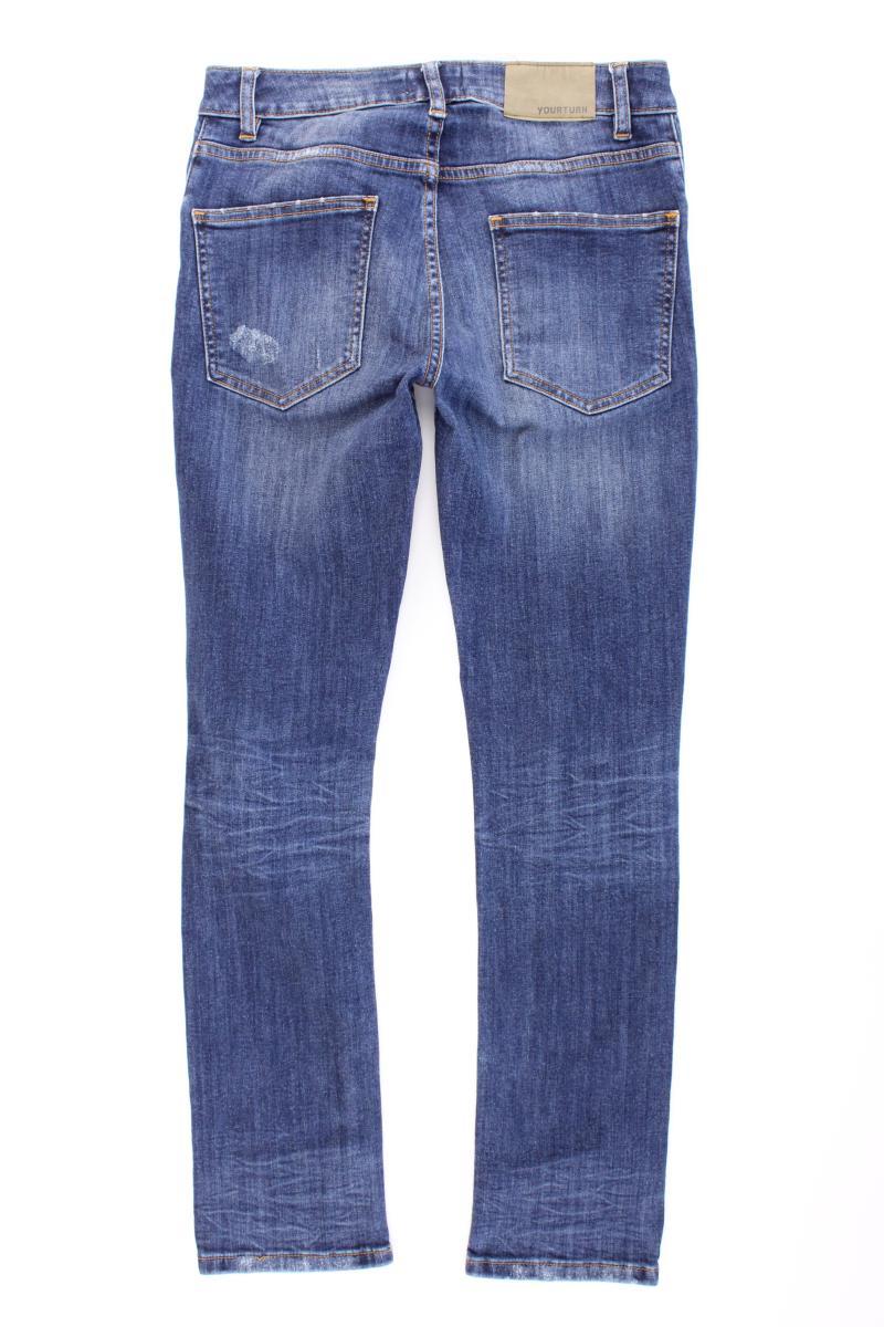 Yourturn Skinny Jeans Gr. W27/L30 blau aus Baumwolle