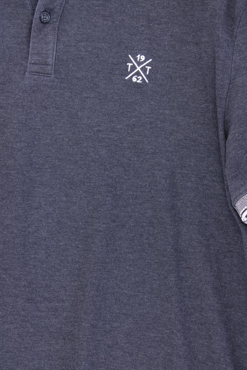 Tom Tailor Poloshirt für Herren Gr. XXL Kurzarm blau aus Baumwolle