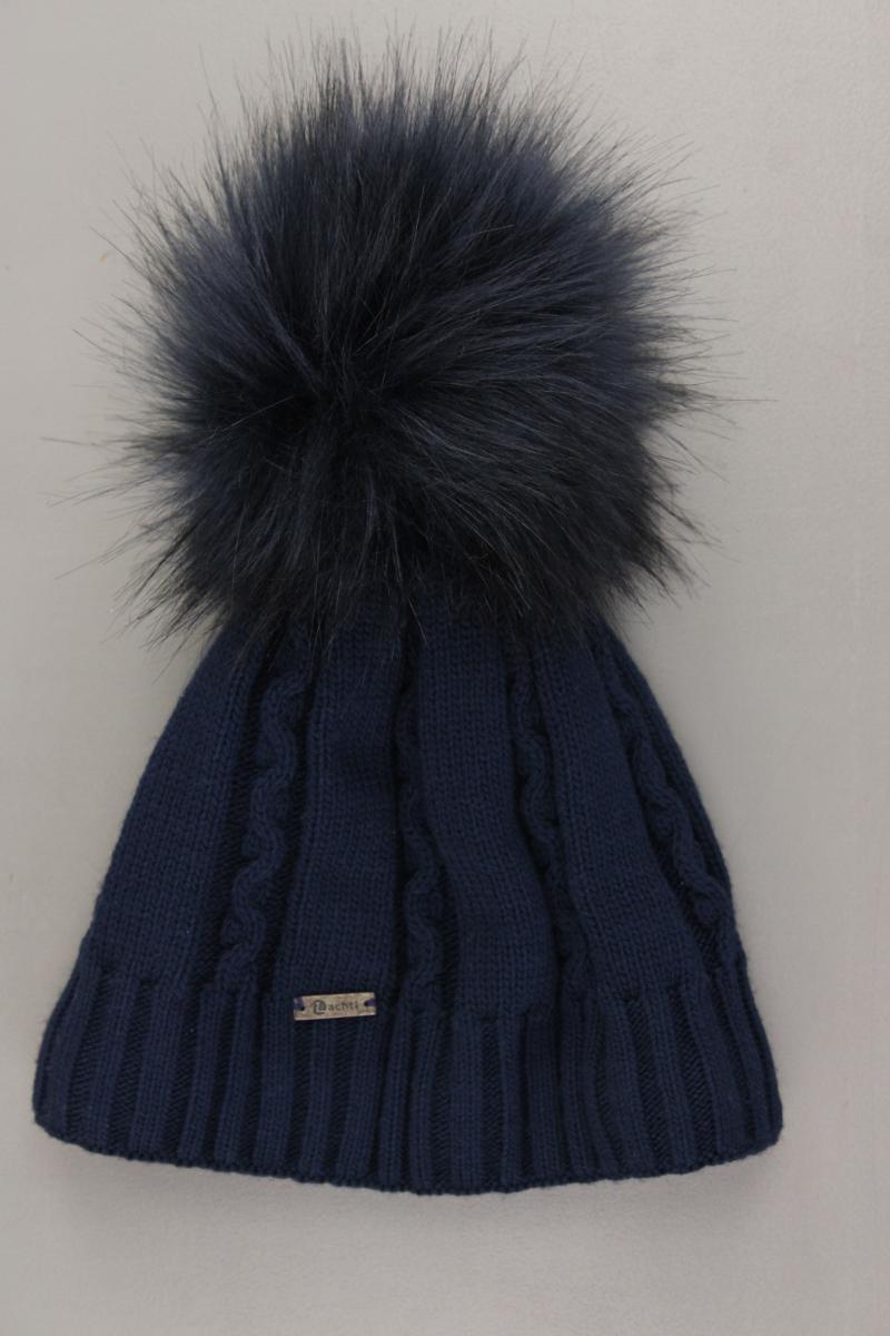 Achti Mütze mit Wolle neuwertig blau aus Polyacryl