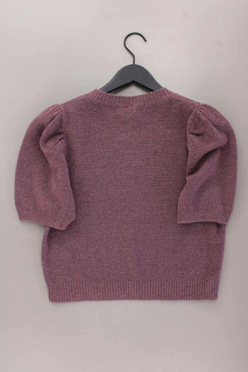 QS by s.Oliver Crop Strickshirt Gr. S neuwertig Kurzarm lila