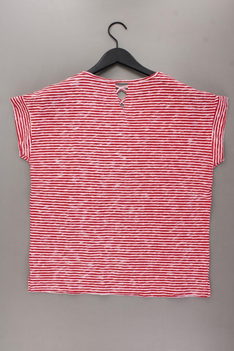 Tom Tailor Ringelshirt Gr. M gestreift Kurzarm rot aus Baumwolle