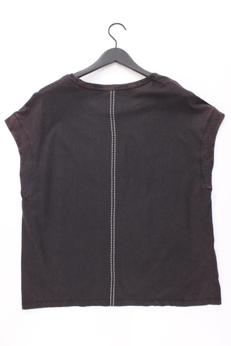 Street One Printshirt Gr. 48 Kurzarm grau