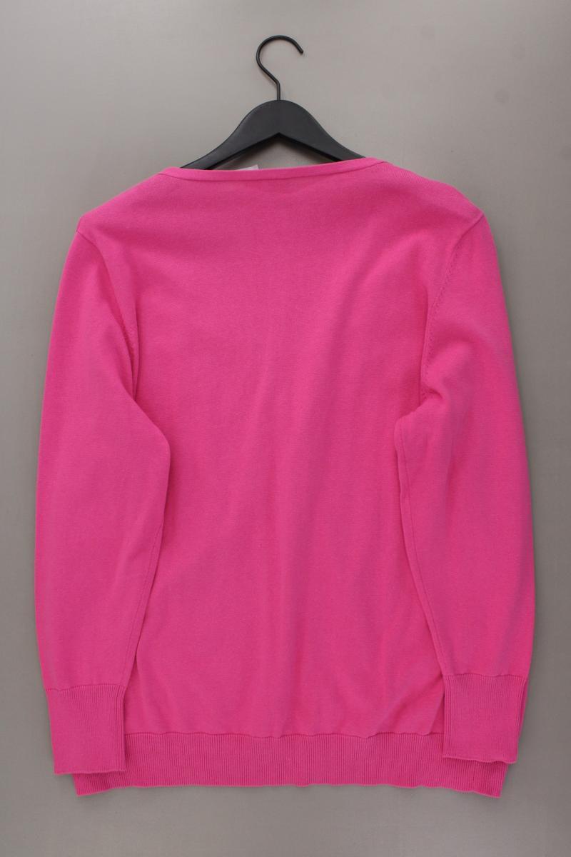 Heine Strickjacke Gr. 50 Langarm pink aus Baumwolle