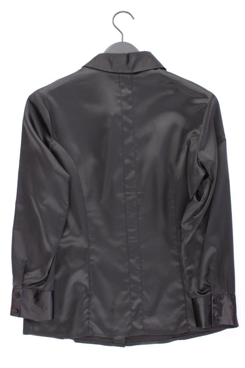 Street One Satinbluse Gr. 42 neuwertig Langarm schwarz