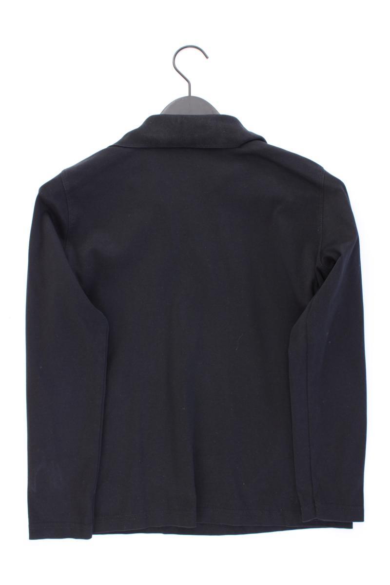 CLARINA Poloshirt Gr. 40 Langarm schwarz aus Baumwolle