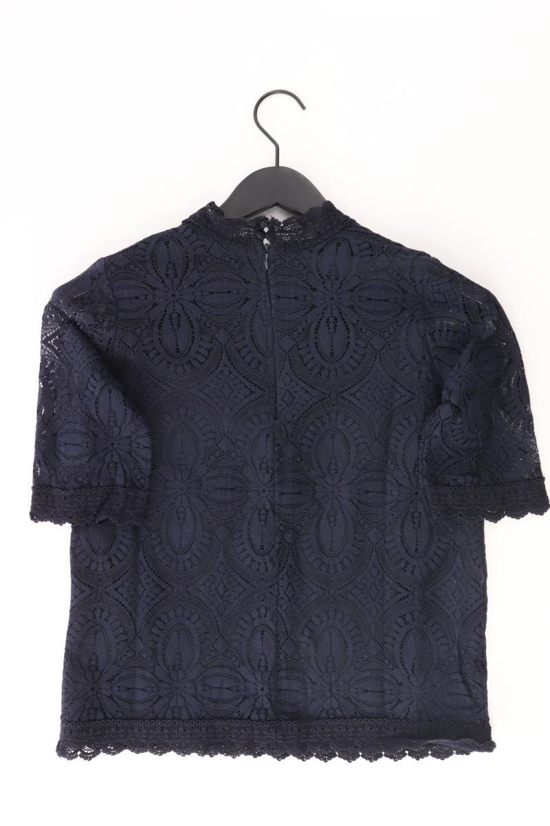 Mohito Shirt mit Spitze Gr. XS Kurzarm blau aus Polyester