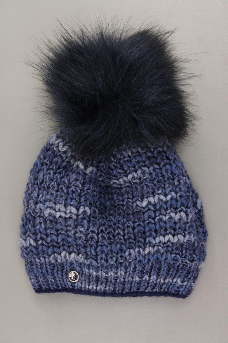 Achti Mütze mit Wolle neuwertig blau aus Polyacryl