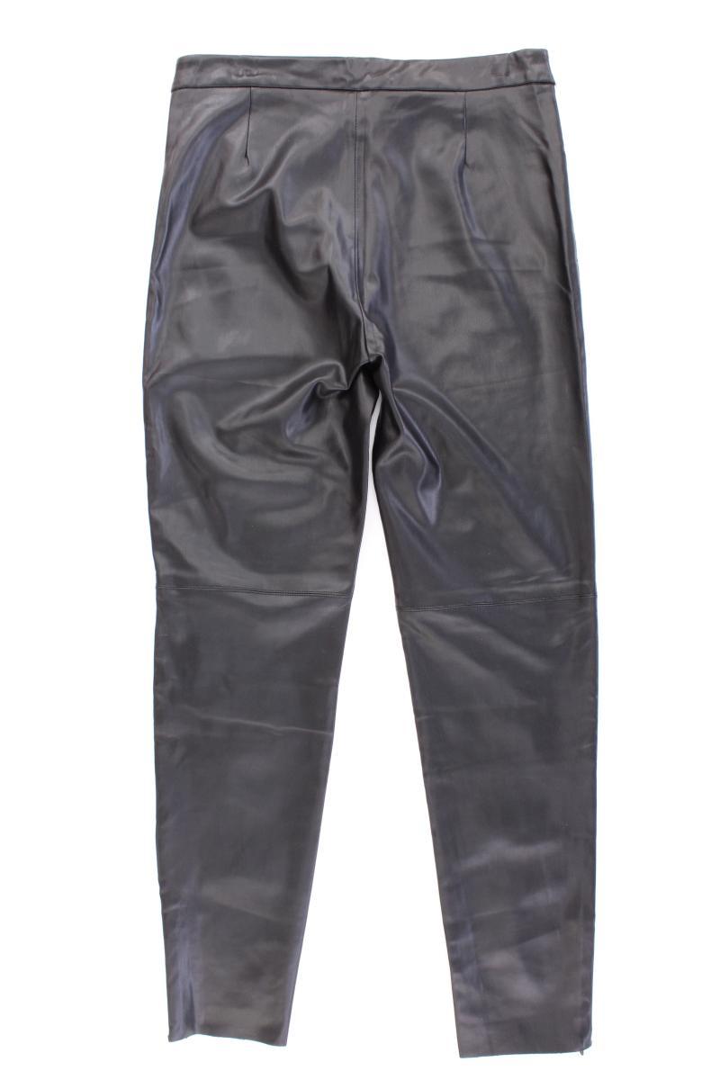 Zara Kunstlederhose Gr. M schwarz aus Polyester