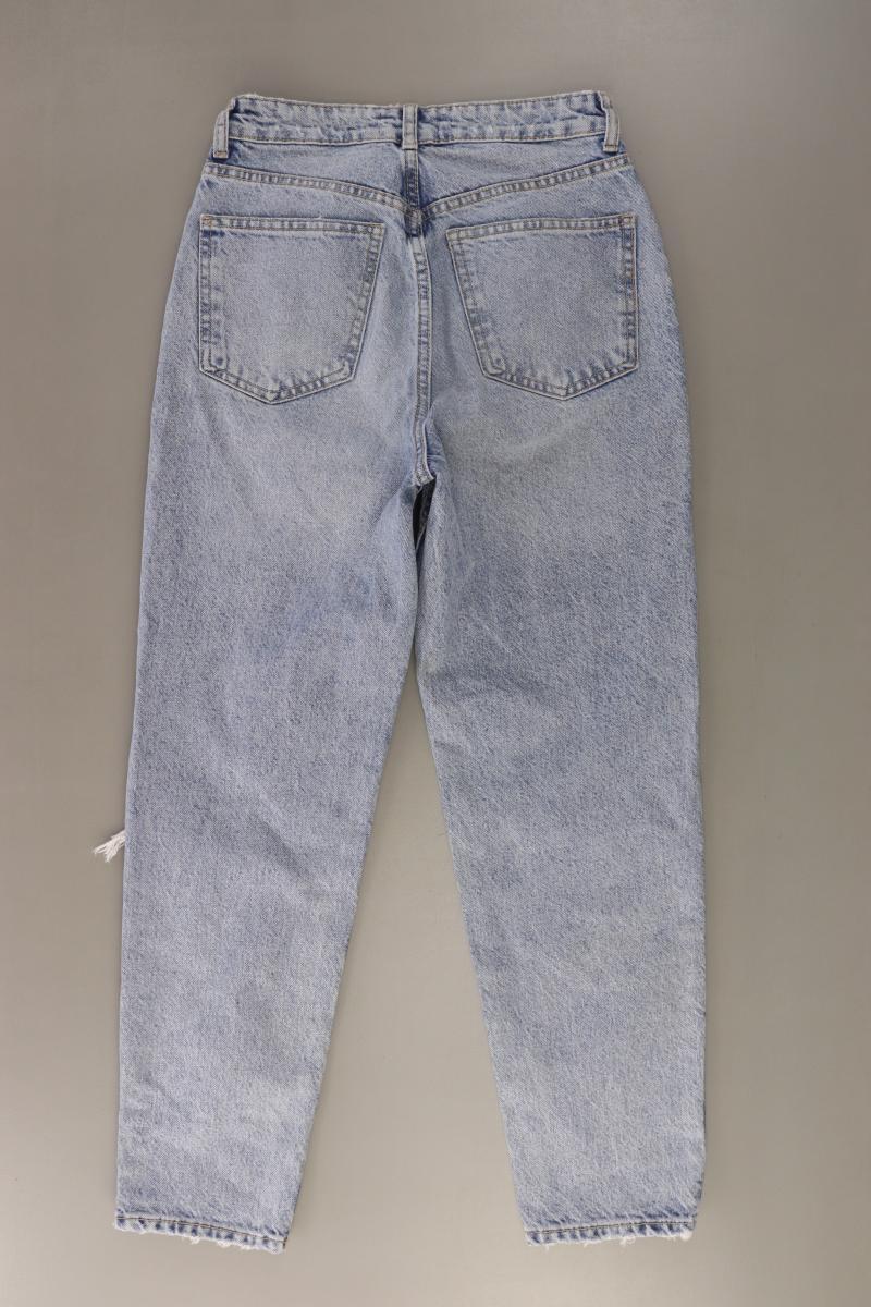 Zara Mom Jeans Gr. 36 blau aus Baumwolle