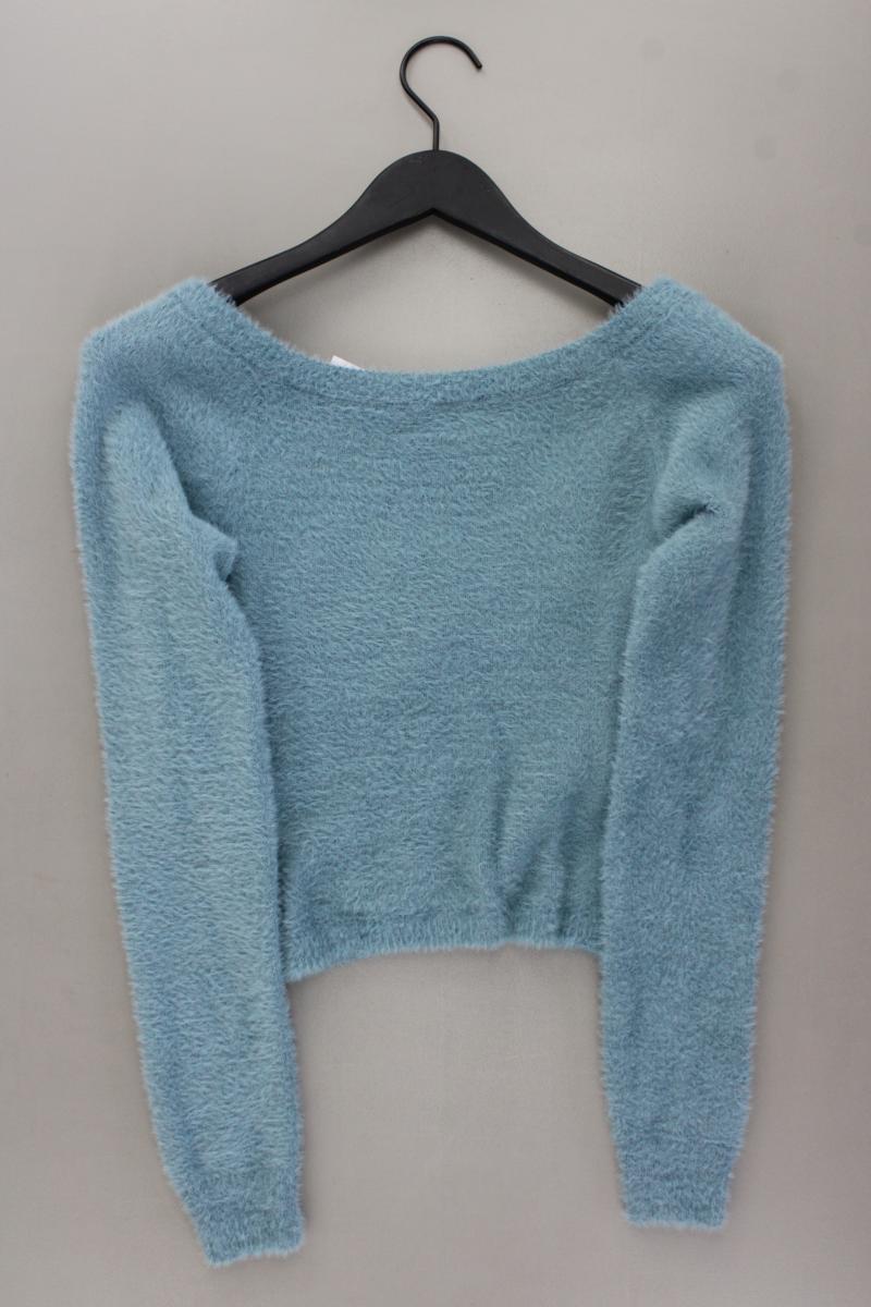 Hollister Feinstrickpullover Gr. M neuwertig blau aus Nylon