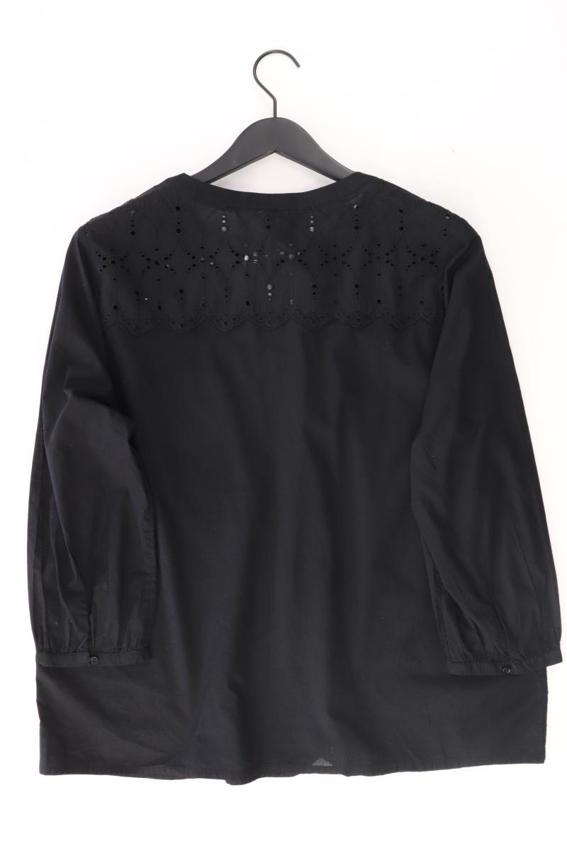Street One Oversize-Bluse Gr. 42 neuwertig 3/4 Ärmel schwarz aus Baumwolle