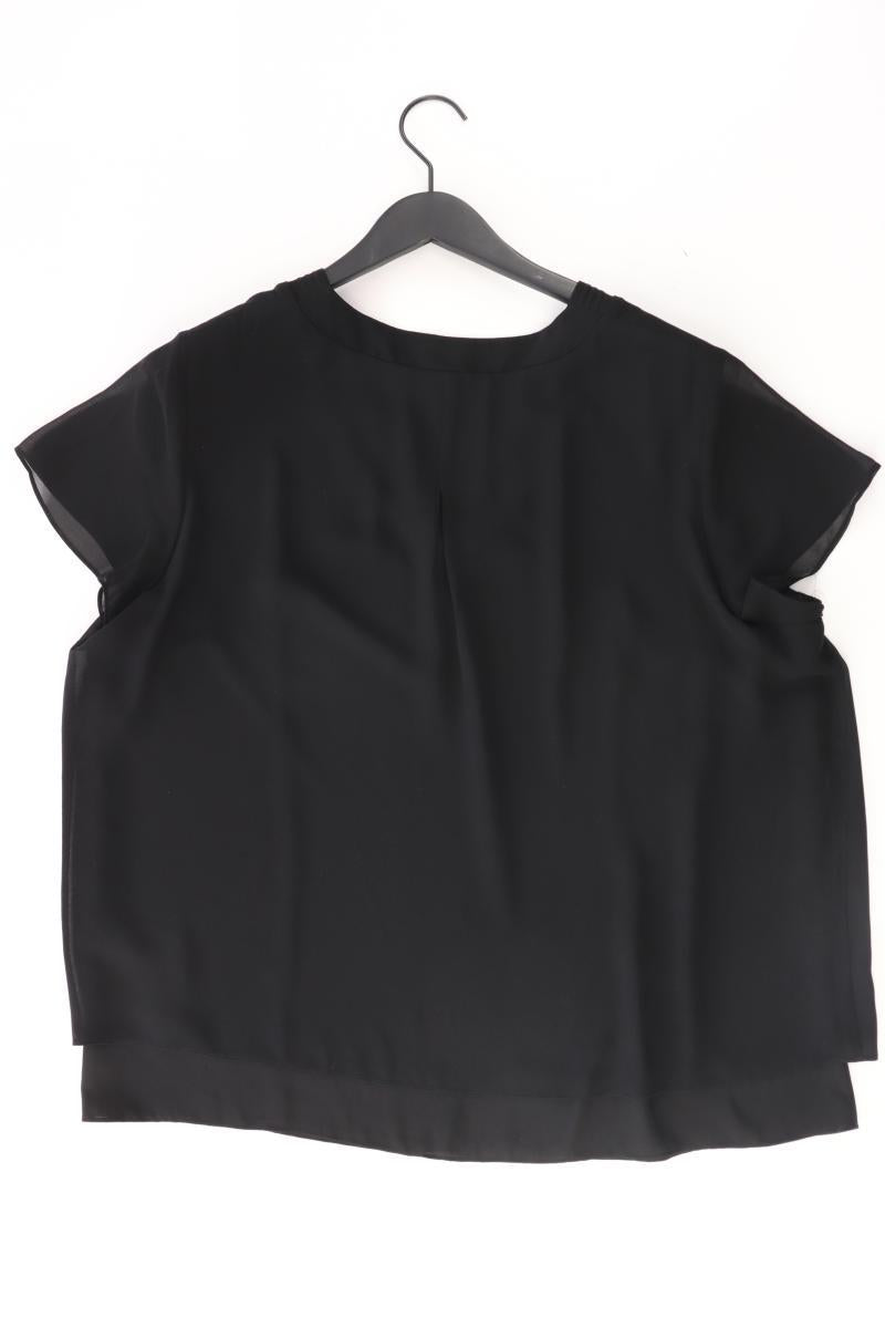 s.Oliver Chiffonbluse Gr. 46 neuwertig Kurzarm schwarz aus Polyester