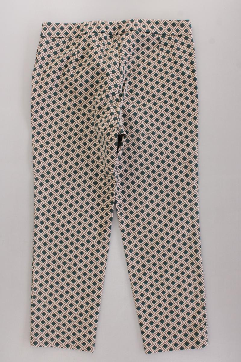 René Lezard Hose Gr. 40 geometrisches Muster grün aus Baumwolle