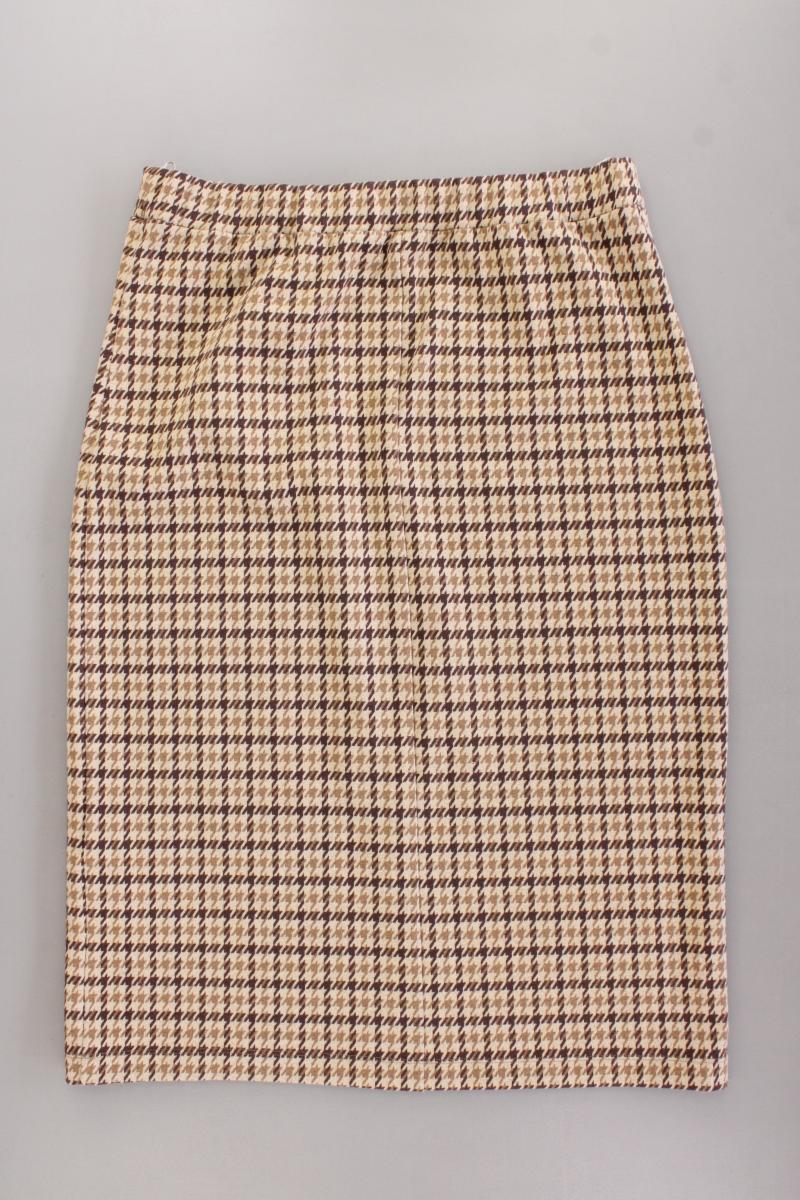 Max Mara Maxirock Gr. XL hahnentritt braun aus Polyester