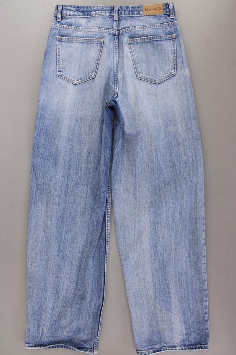 NA-KD Baggy Jeans Gr. 36 blau aus Baumwolle