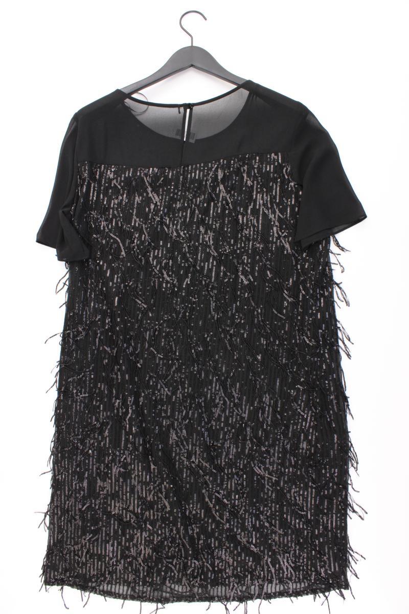 Abendkleid Gr. L Kurzarm mit Pailletten schwarz