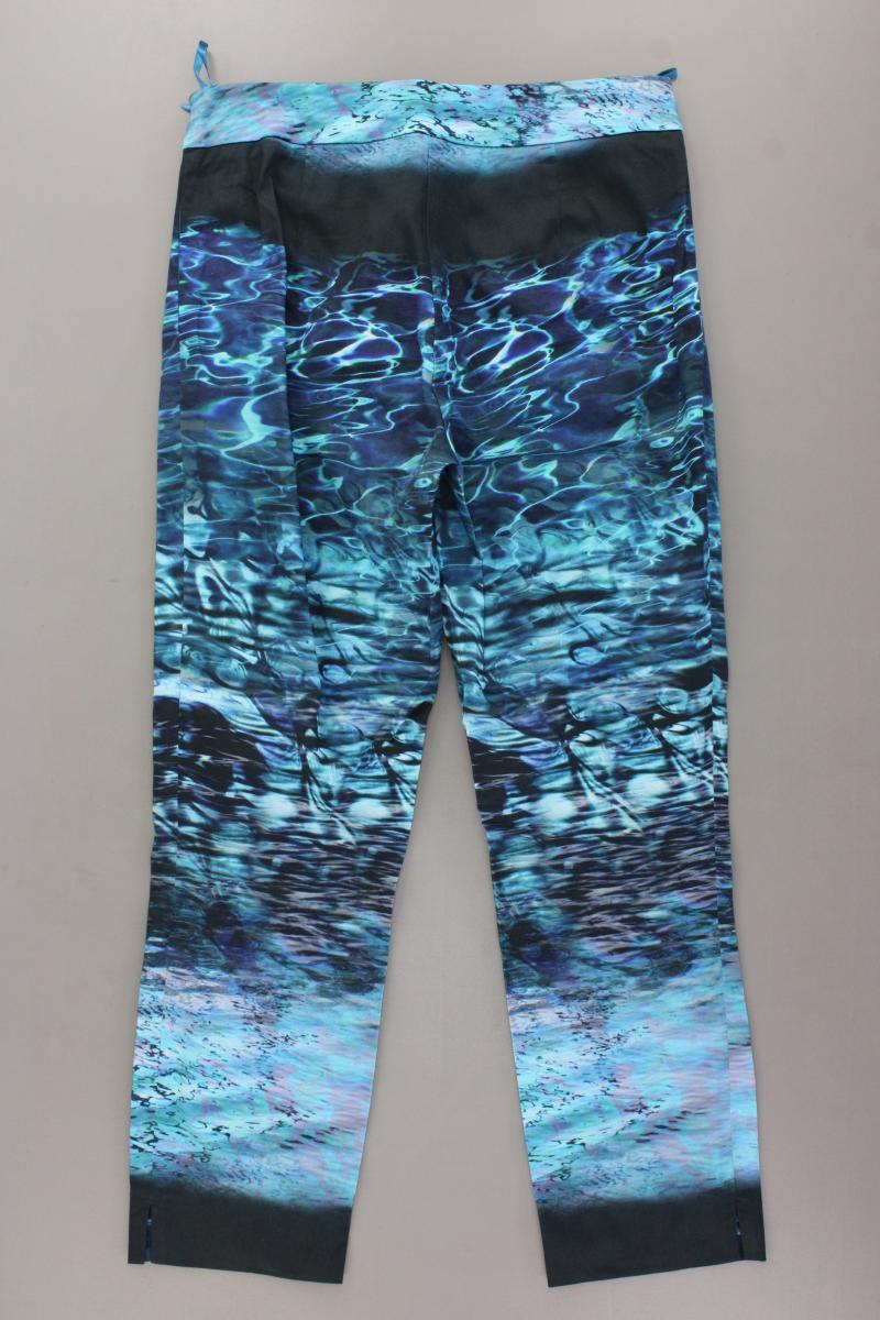 Ashley Brooke Hose mit Wassermuster Gr. 36 blau aus Baumwolle