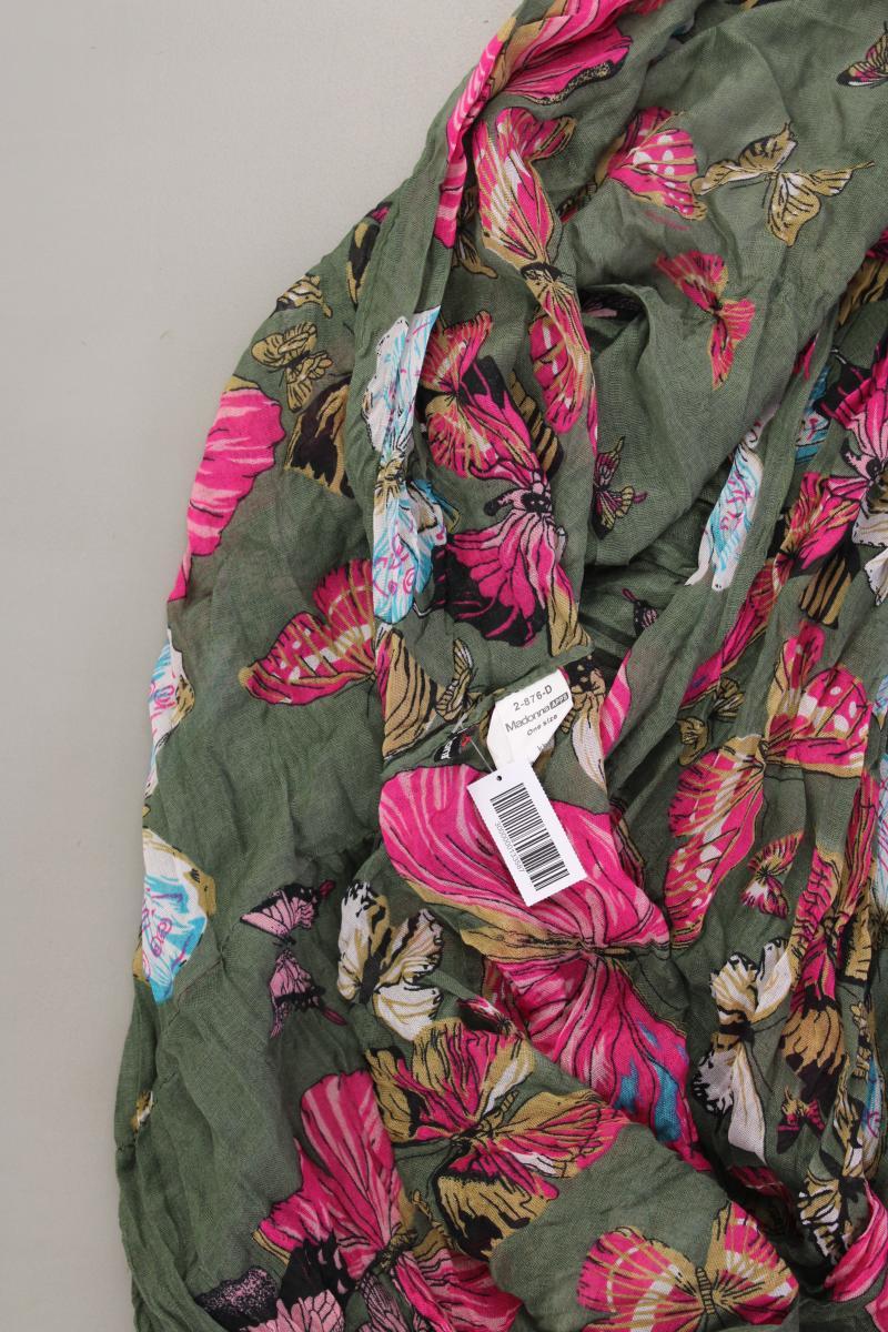 Madonna Loop mit Blumenmuster olivgrün aus Polyester