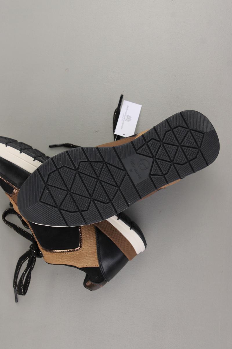Tamaris Sneaker Gr. 37 neuwertig schwarz aus Kunstleder