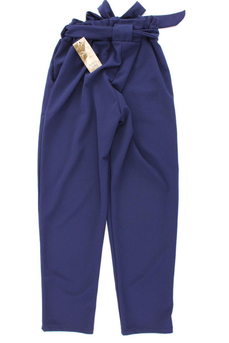 Stoffhose Gr. S neu mit Etikett Neupreis: 22,9€! mit Gürtel blau aus Polyester