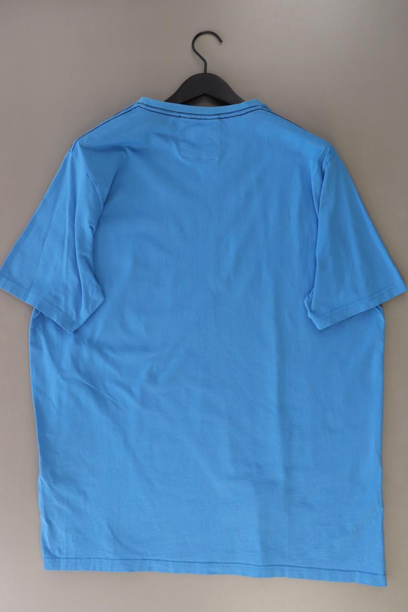 Casa Moda Printshirt für Herren Gr. XXXL Kurzarm blau aus Baumwolle